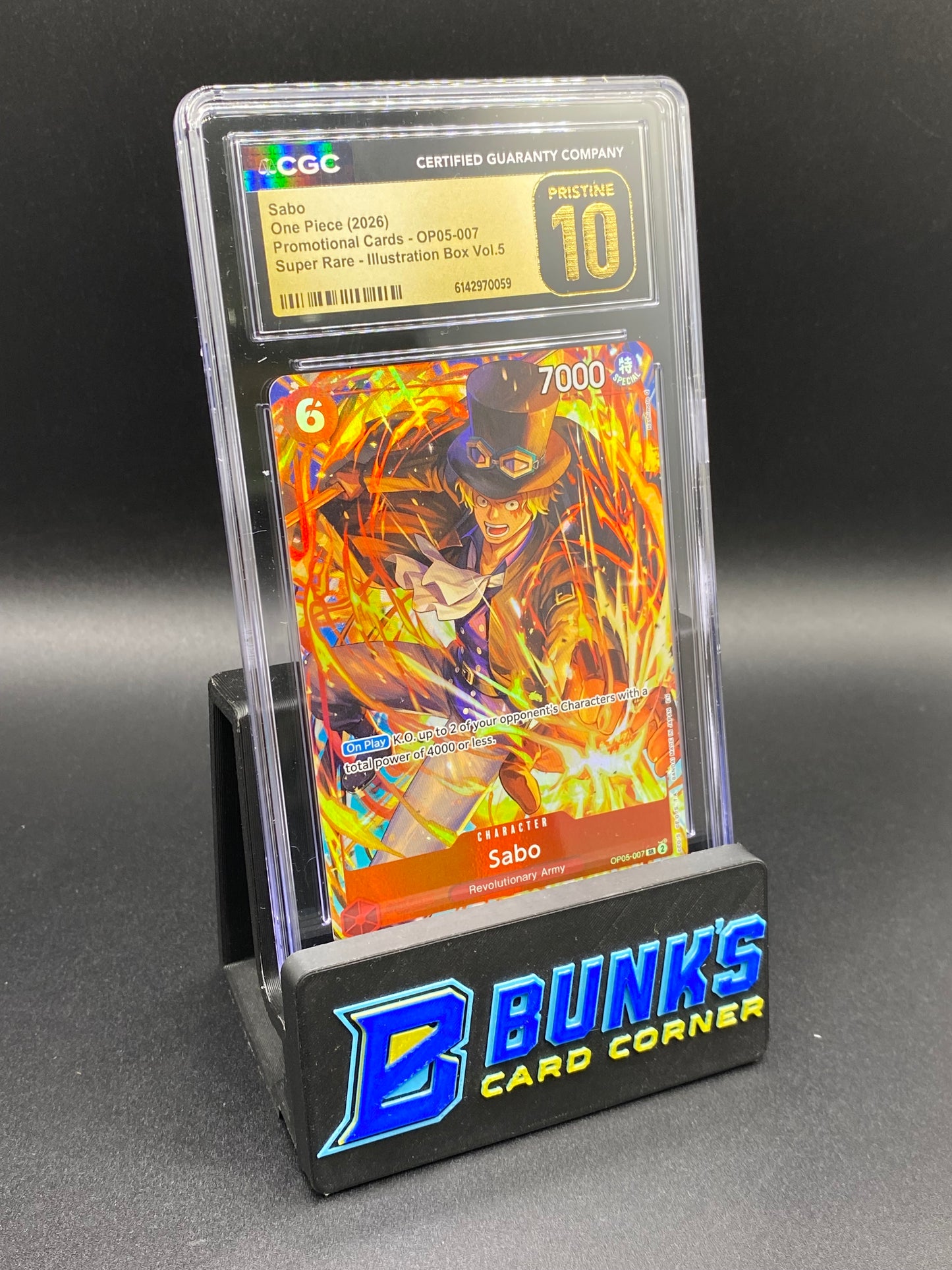 Sabo Supar Rare Promo CGC PRISTINE 10