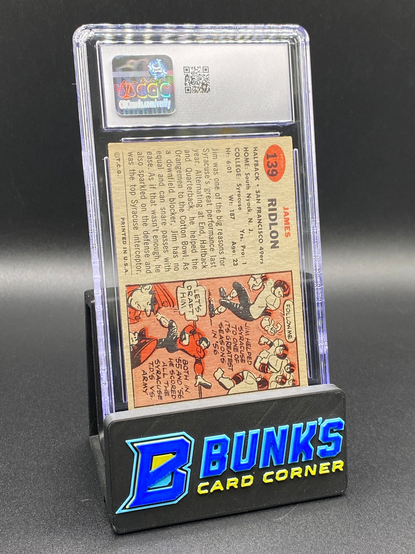 1957 Jim Ridlon CGC 6