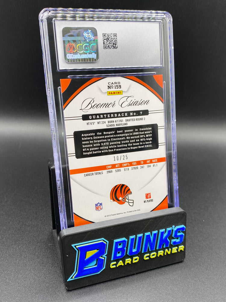 2012 Boomer Esiason Mirror Gold 10/25 CGC 10