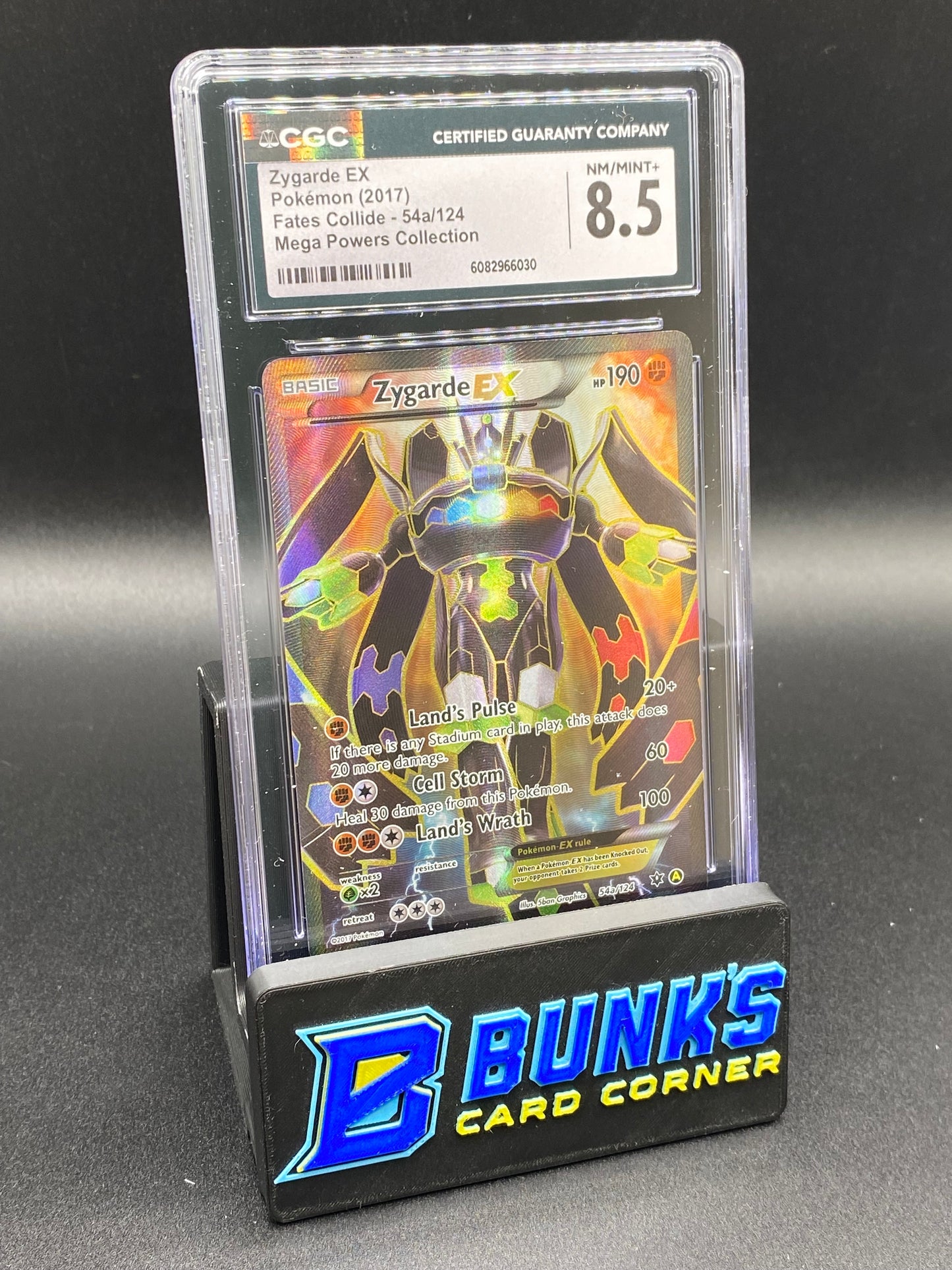 Zygarde Ex Full Art Fates Collide CGC 8.5