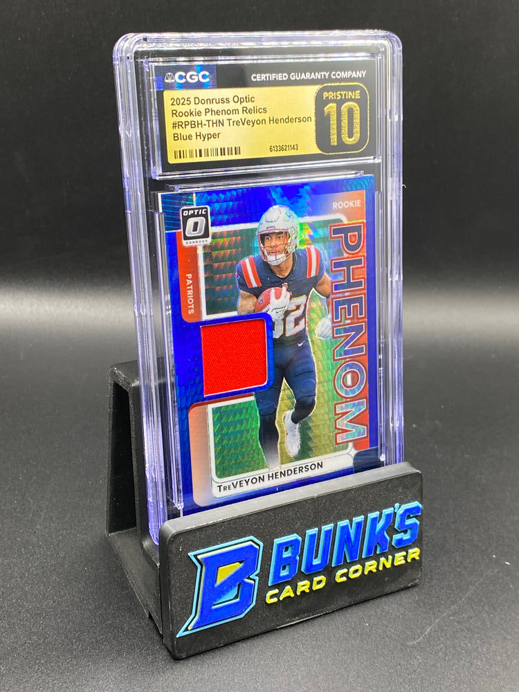 2025 TreVeyon Henderson Blue Hyper Relics Phenom Rc CGC Pristine 10