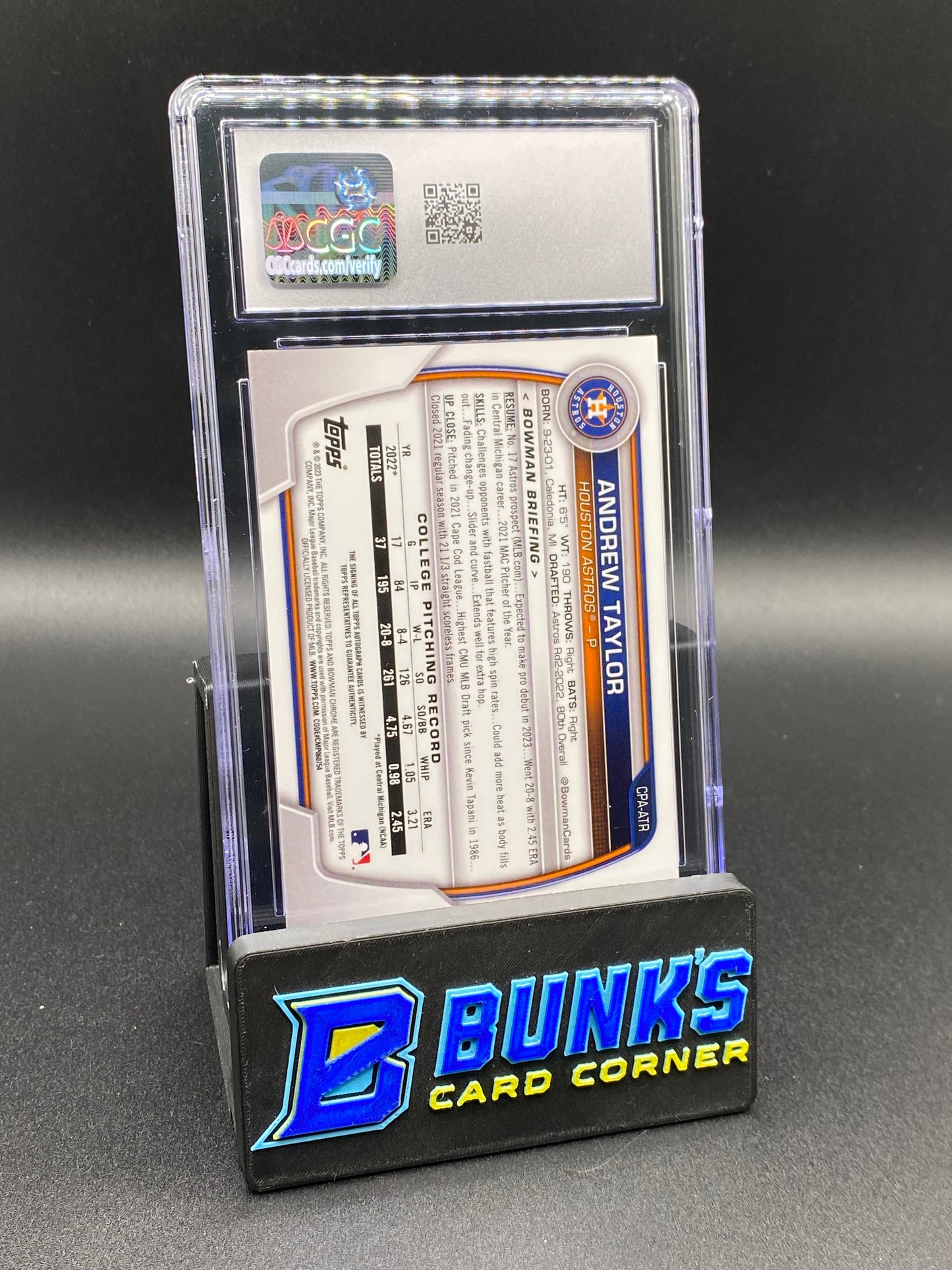 2023 Andrew Taylor Green Grass Ref. Auto 66/99 CGC 10/10