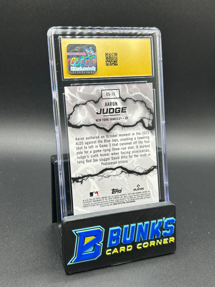 2026 Aaron Judge Bowman Electric Sluggers CGC Pristine 10