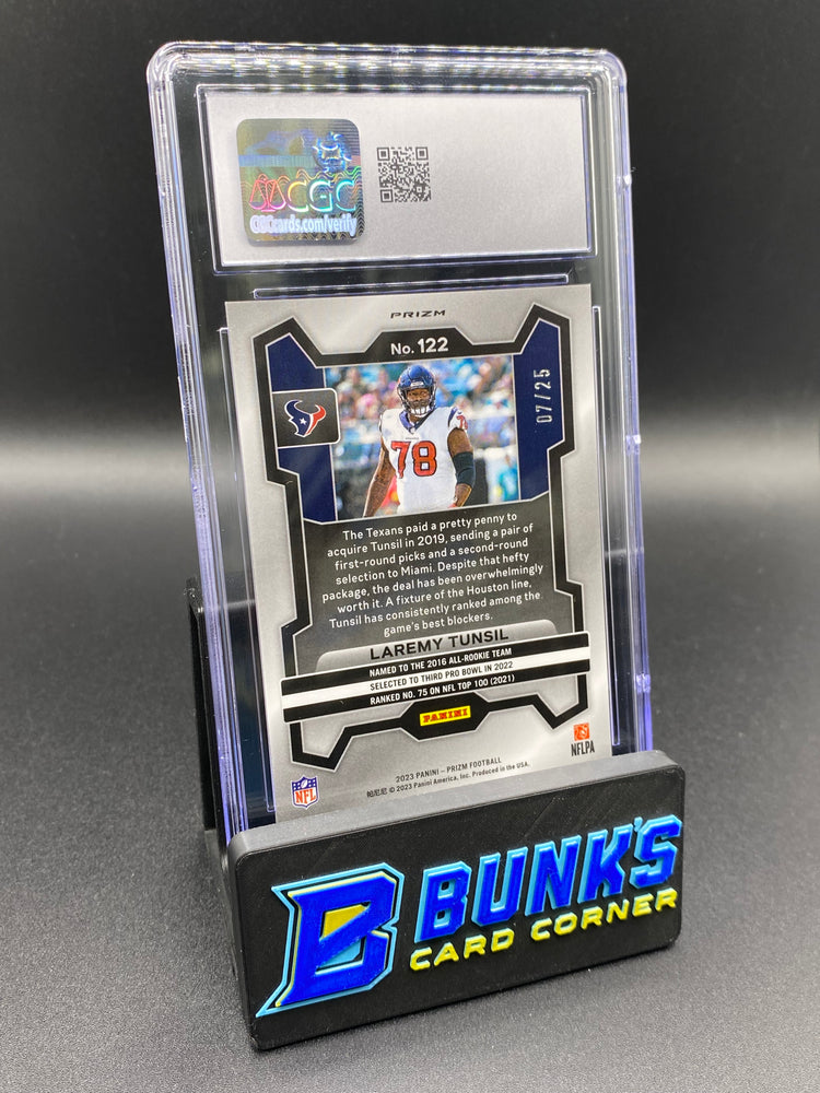 2023 Laremy Tunsil Blue Shimmer 7/25 CGC 10