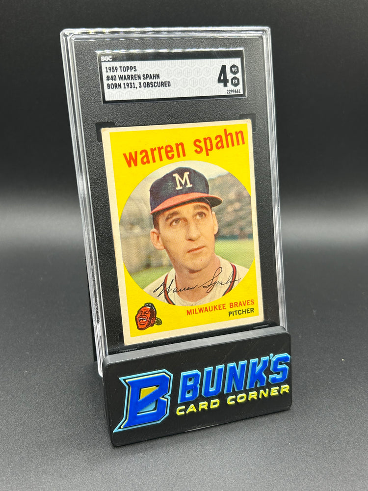 1959 Warren Spahn Topps #40 SGC 4
