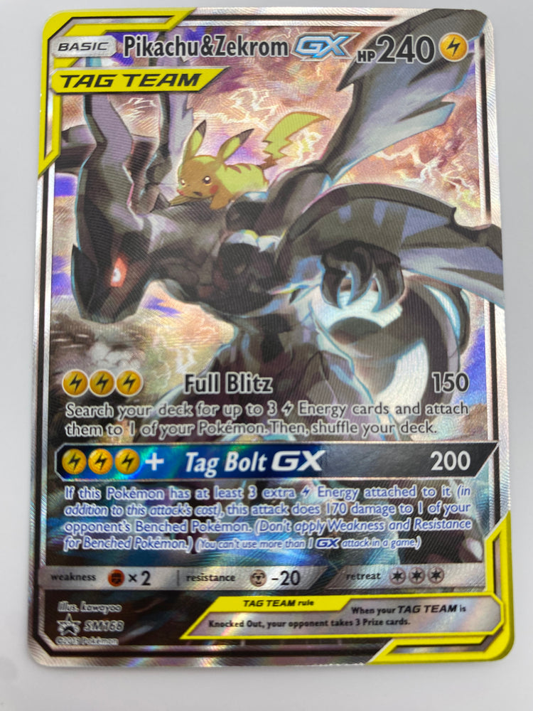 Pikachu & Zekrom Gx Tag Team Promo NM