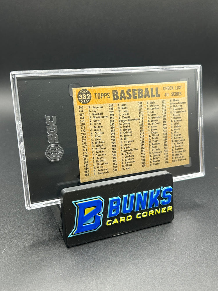 1960 New York Yankees Topps SGC 3
