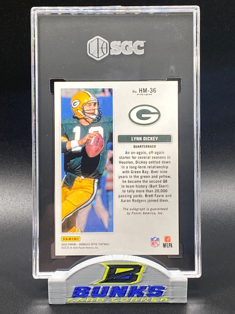 2023 Lynn Dickey AUTOGRAPHED SGC 10|10