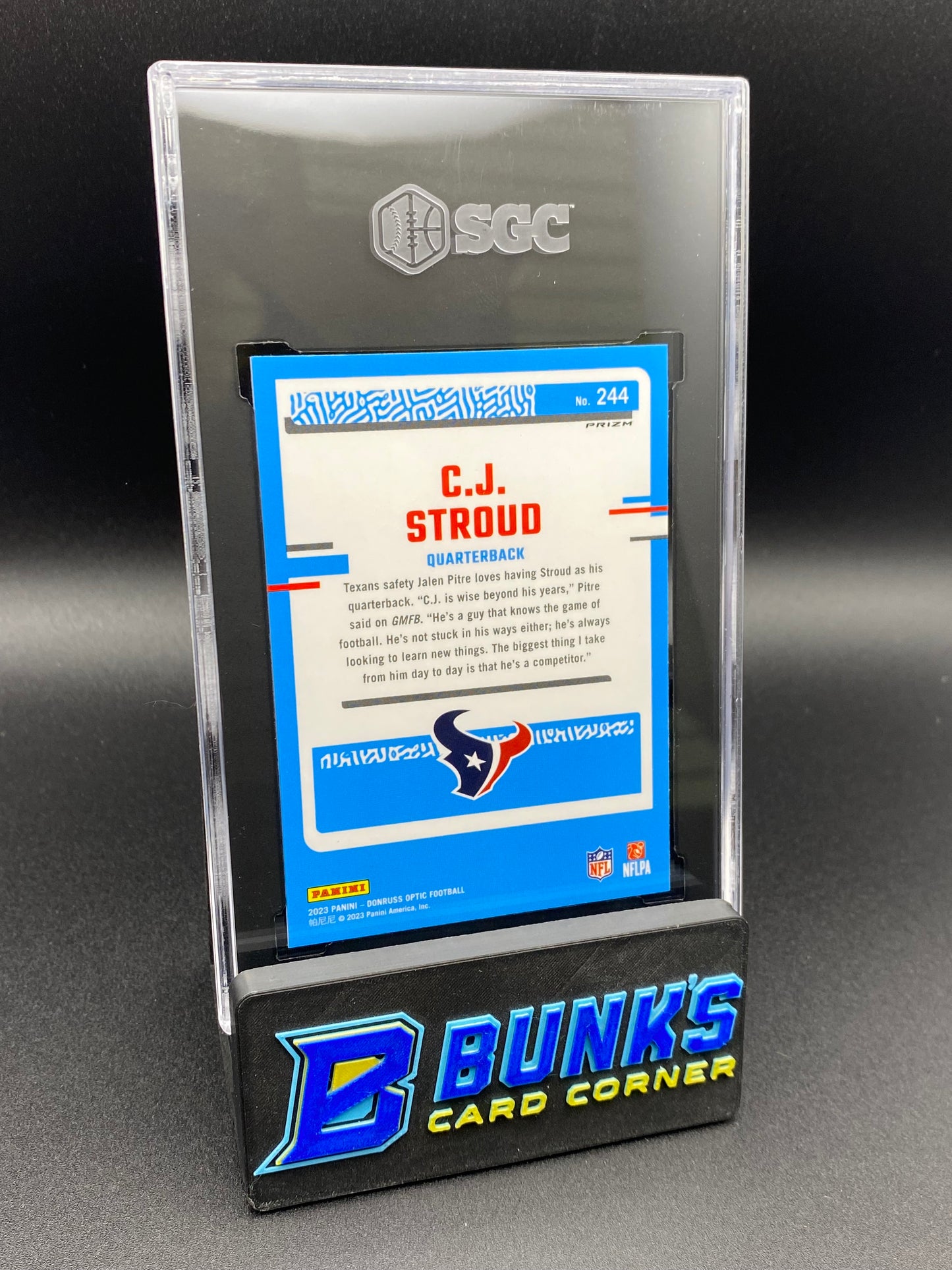 2023 CJ Stroud Green Velocity Prizm Rc SGC 10