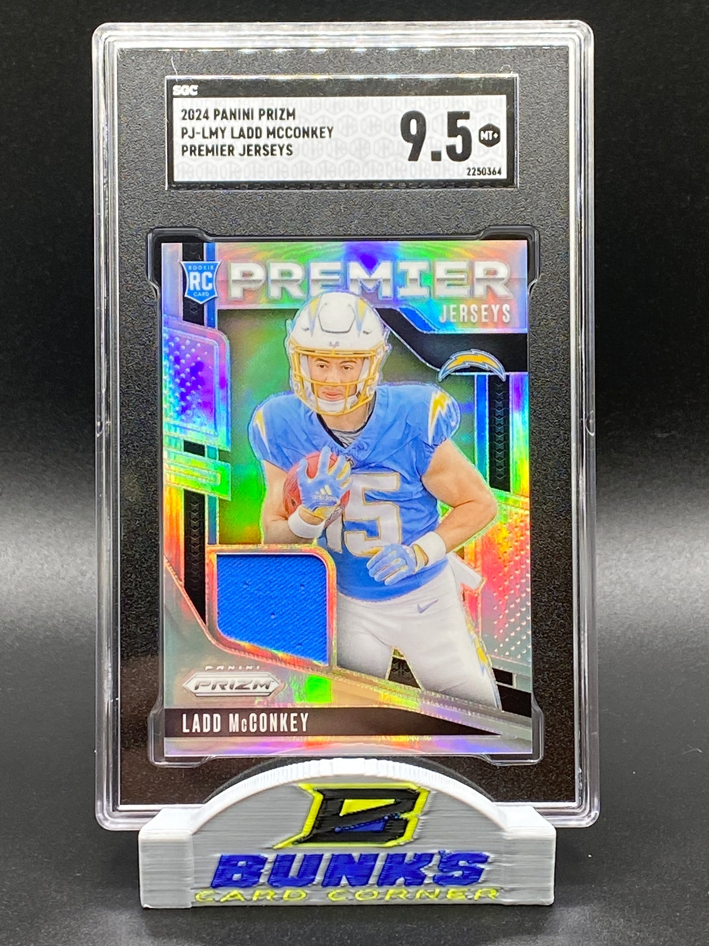 2024 Ladd McConkey Rookie Card Premier Jerseys (Box B8)