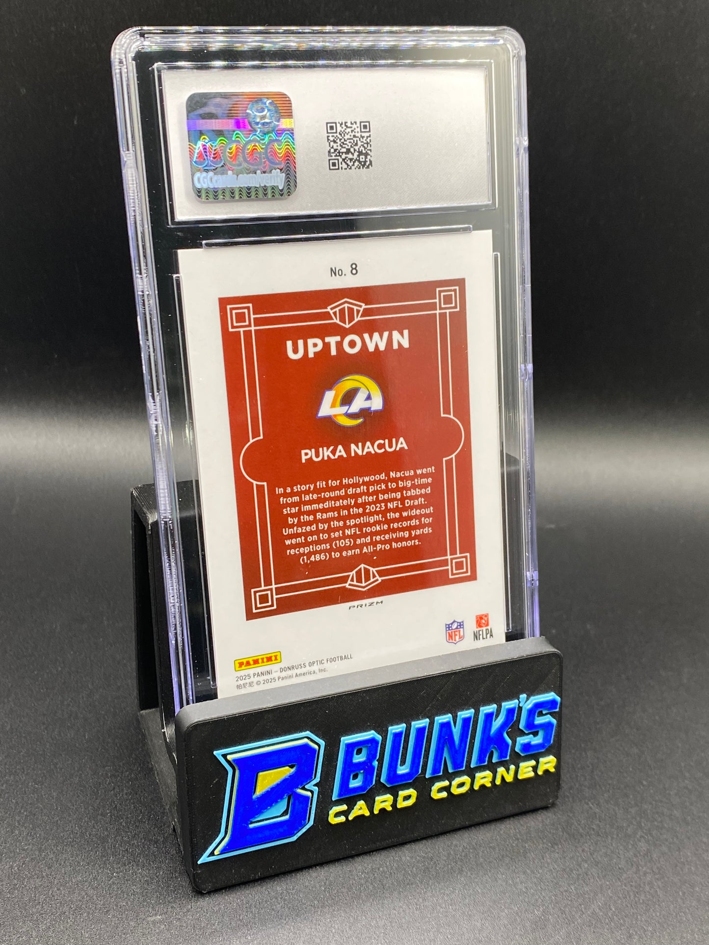2025 Puka Nacua Uptown Donruss CGC 9