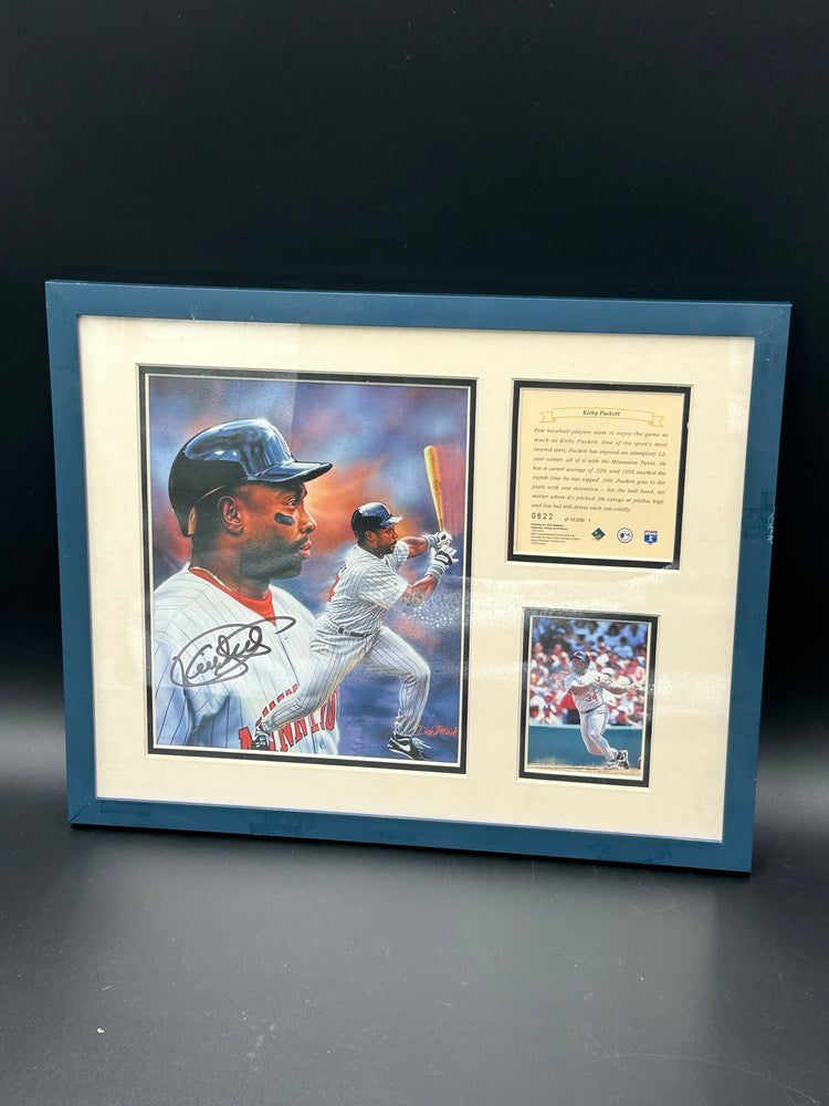 Kirby Puckett Frame Auto Certified
