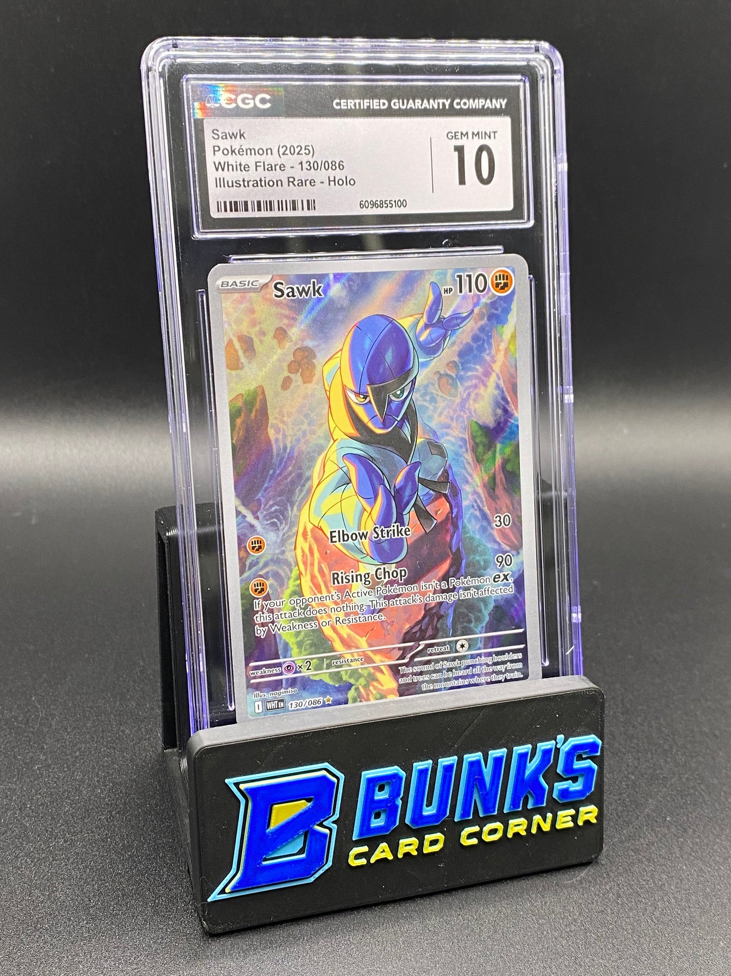 Sawk Illustration Rare White Flare CGC 10