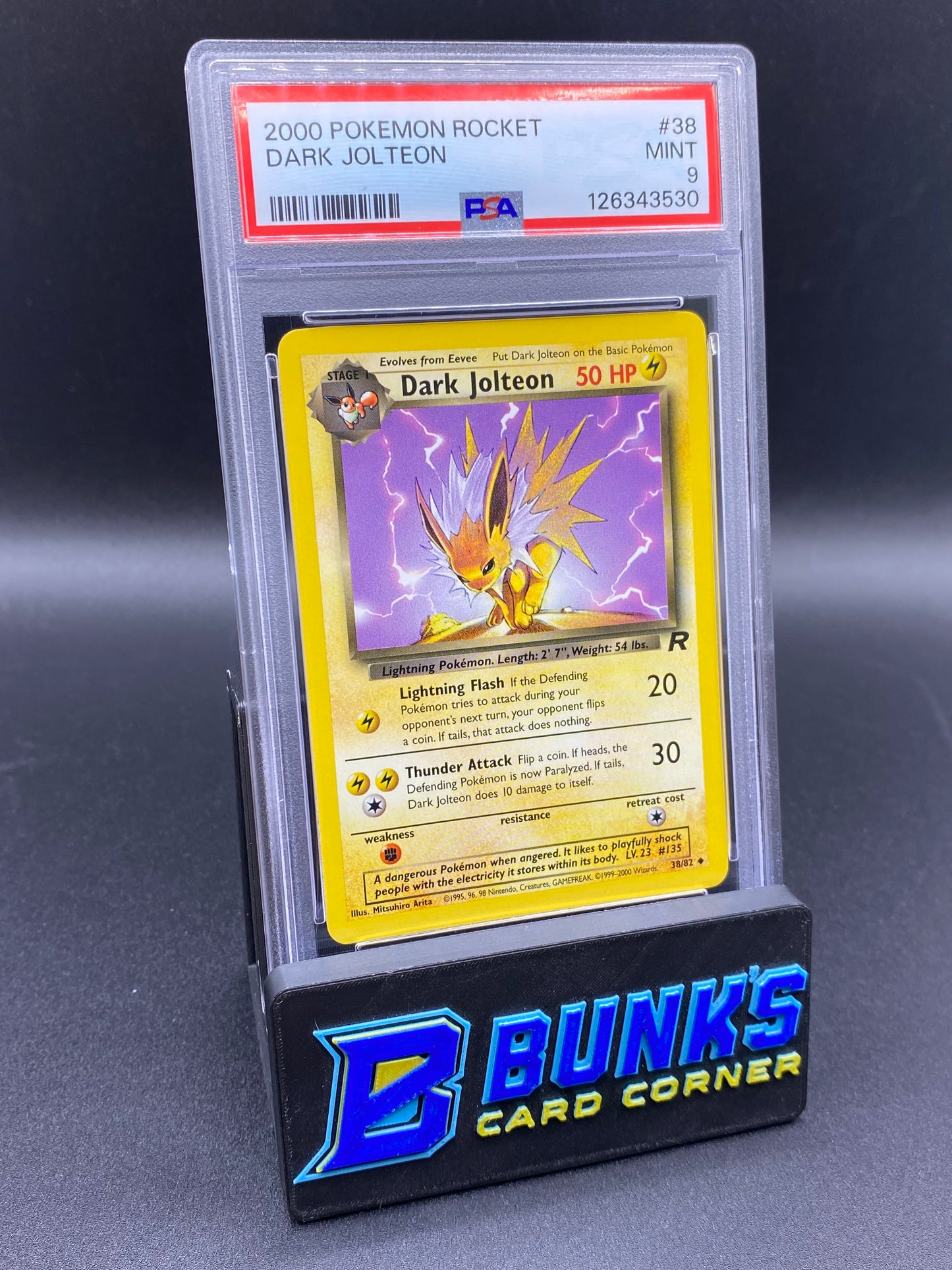 Dark Jolteon Rocket PSA 9
