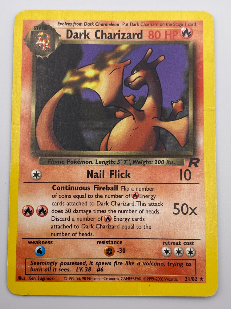 Dark Charizard Team Rocket DMG/Creased