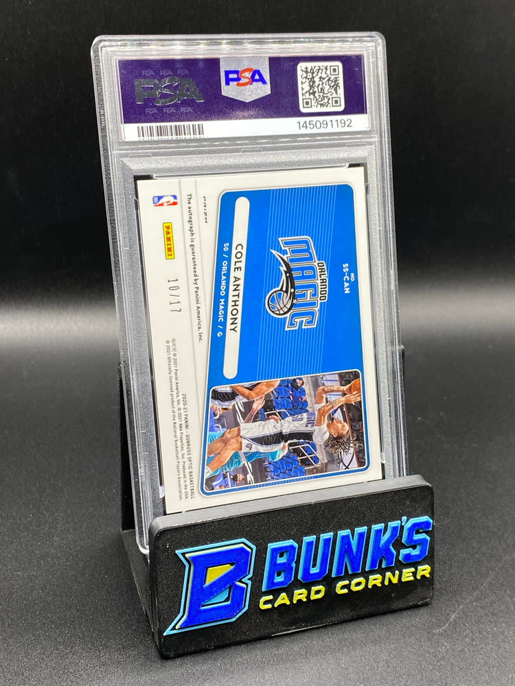 2020 Cole Anthony Sig Series-Pulsar Auto Rc 10/17 PSA 10