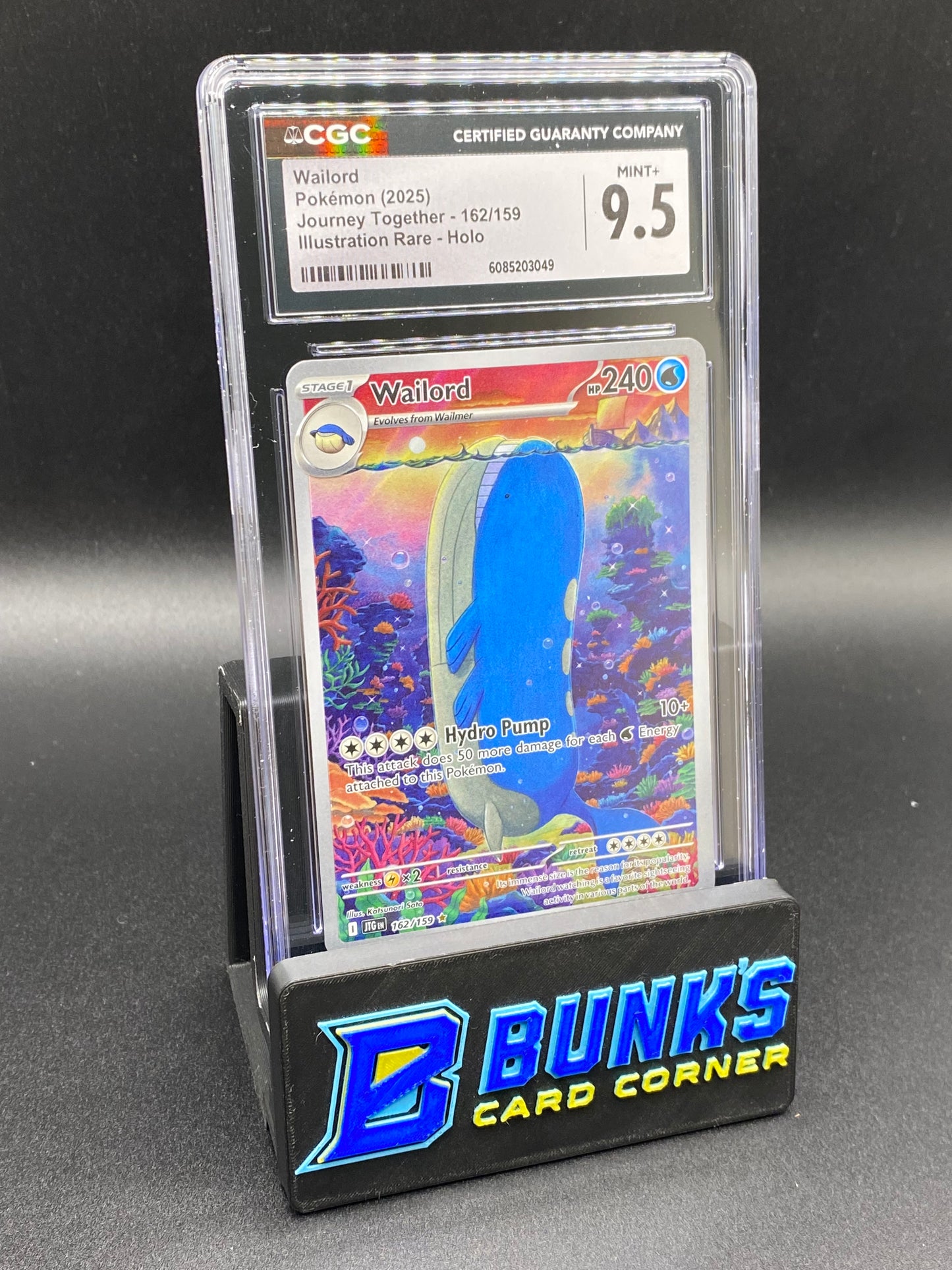 Wailord Illustration Rare Journey Together CGC 9.5