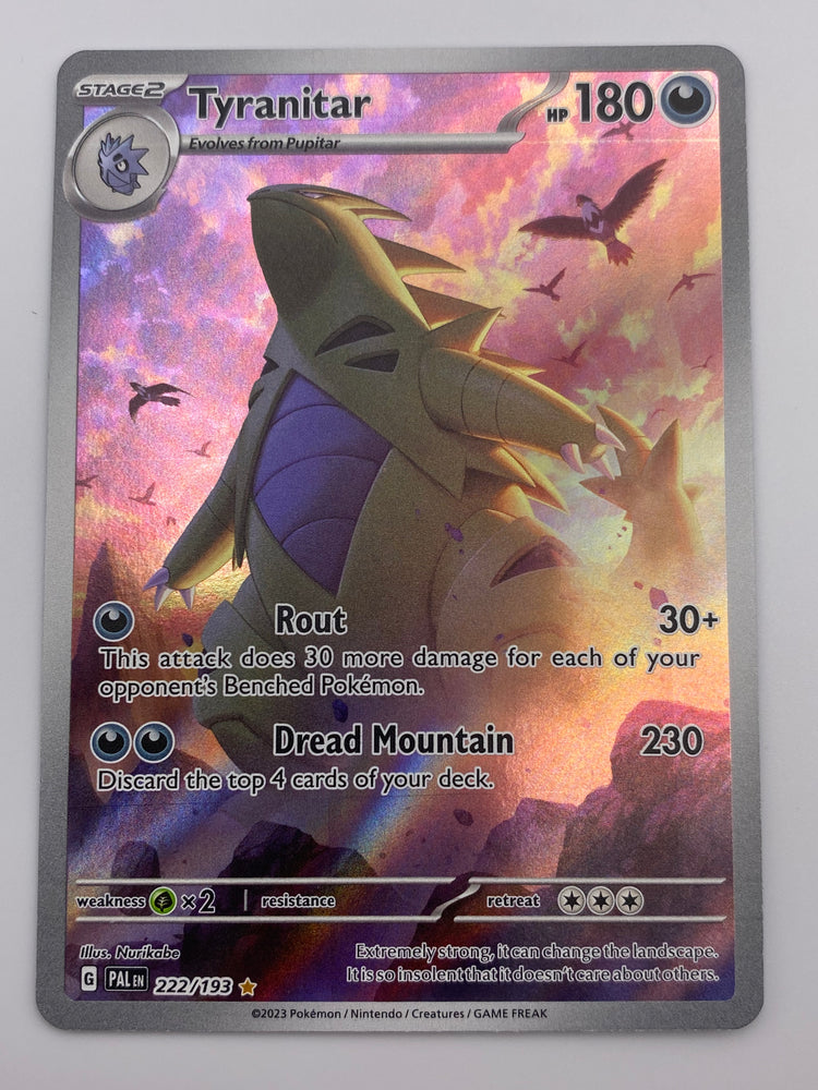 Tyranitar Illustration Rare Paldea Evolved NM