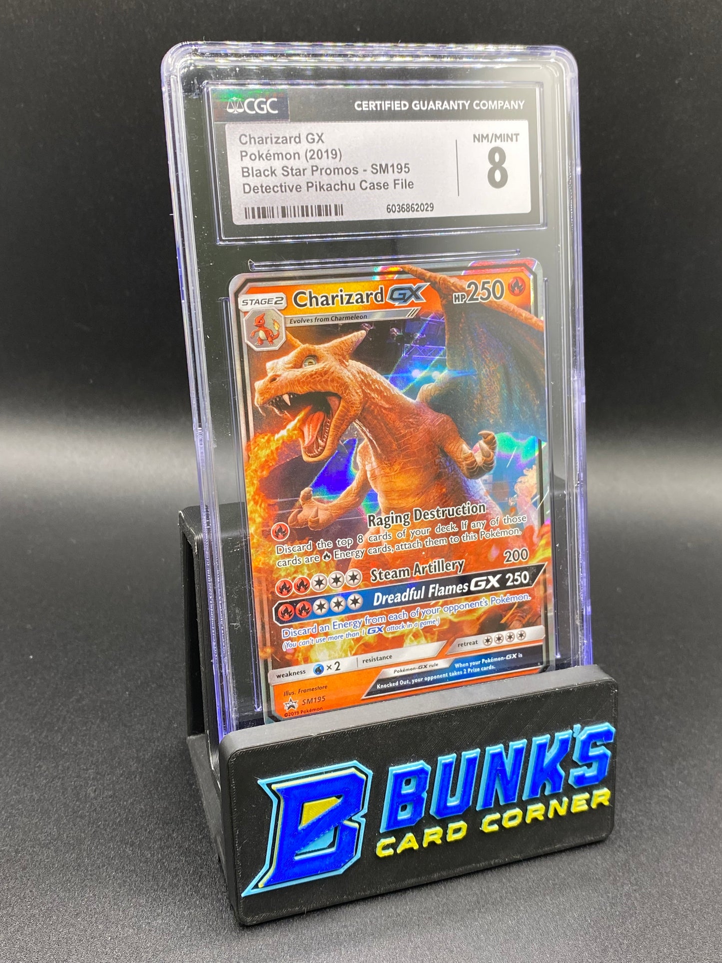 Charizard gx Detective Pikachu Promo CGC 8