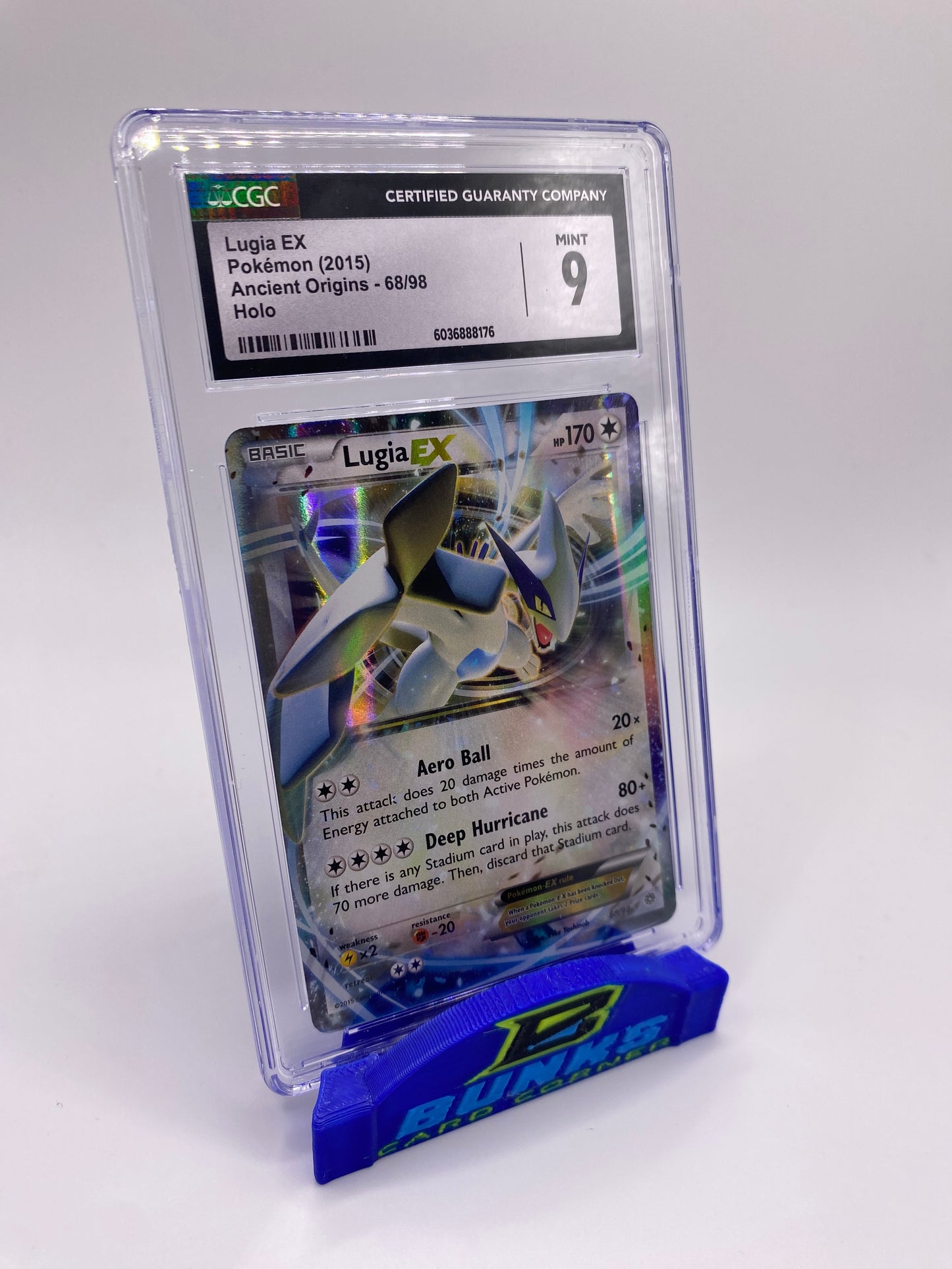 CGC 9 Lugia EX Ancient Origins 2015