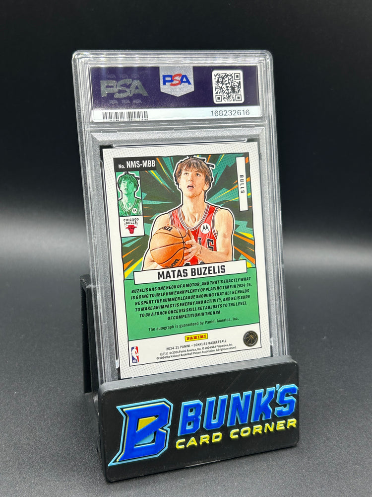 2024 Matas Buzelis Donruss Net Marvels Signature Rc Auto 33/99 PSA 9