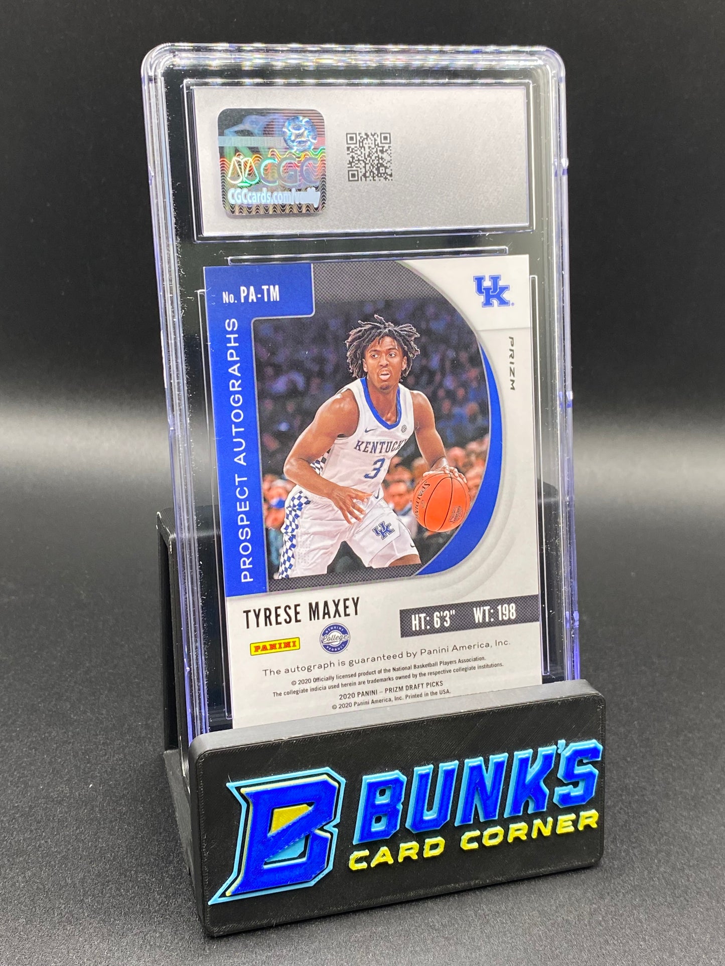 2020-21 Tyrese Maxey Silver Prospect Auto Rc CGC 10/10