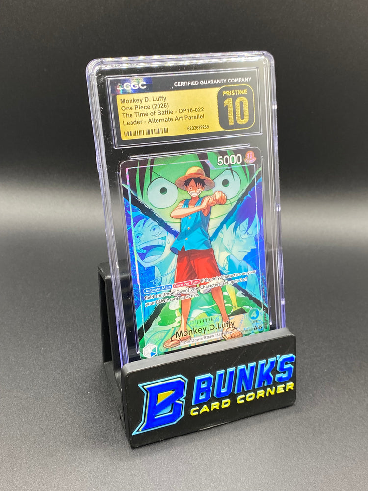 Monkey D. Luffy Leader Parallel OP16-022 CGC Pristine 10