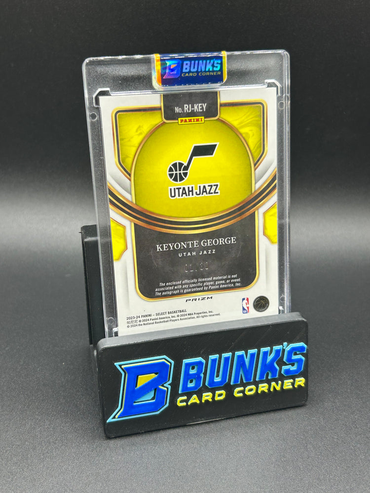 2023-24 Keyonte George Panini Select Neon Orange Print Rc Patch Auto 1/30