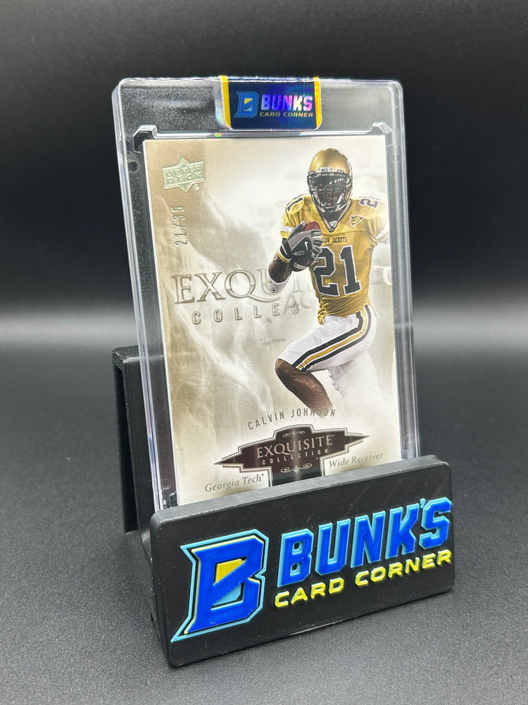2010 Calvin Johnson Upper Deck Exquisite Collection Jersey Match Rc 21/35