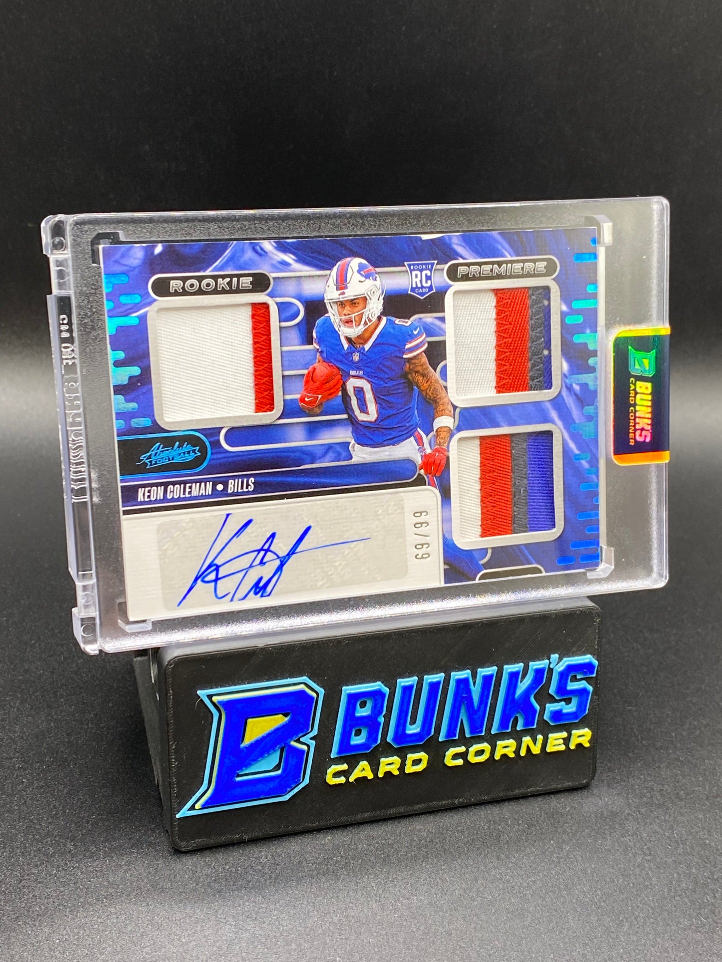 2024 Keon Coleman 69/99 Rc Auto Patches Absolute Football