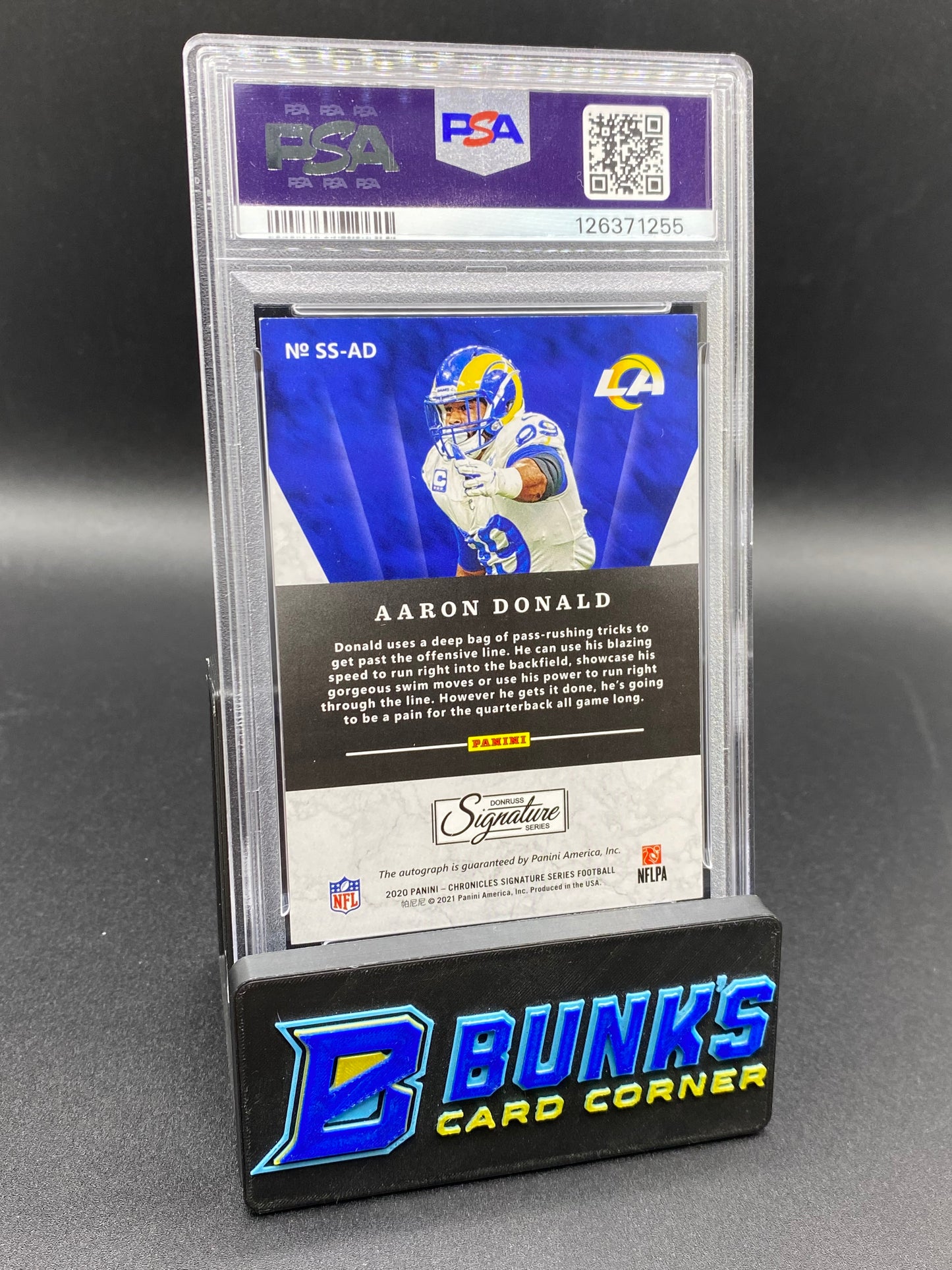 2020 Aaron Donald Sig Series PSA Auto 7 84/99
