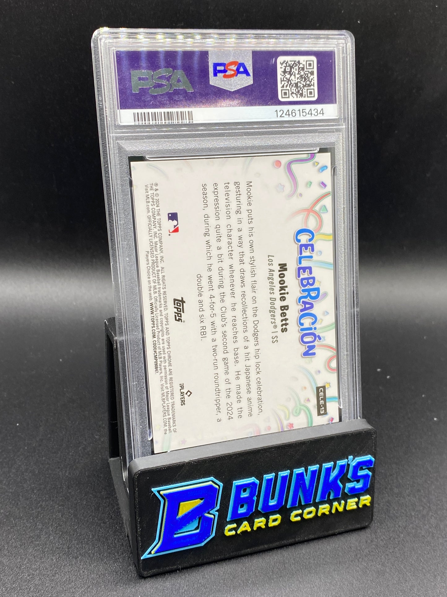 2024 Mookie Betts Celebrations Gold Ref. 20/50 PSA 9