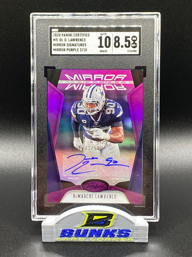 2020 DeMarcus Lawrence AUTOGRAPHED Mirror Purple 2/10