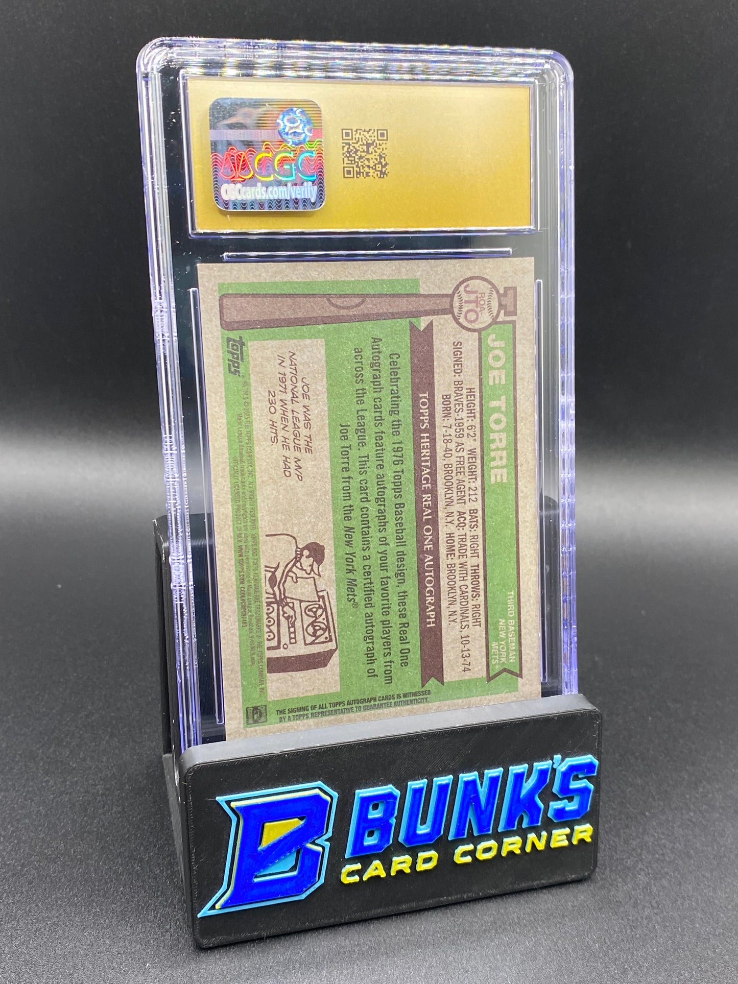 2025 Joe Torre Real One Auto CGC PRISTINE 10