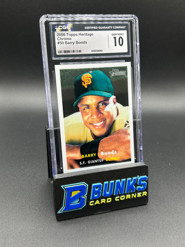 2006 Barry Bonds Topps Heritage Chrome 1314/1957 CGC 10