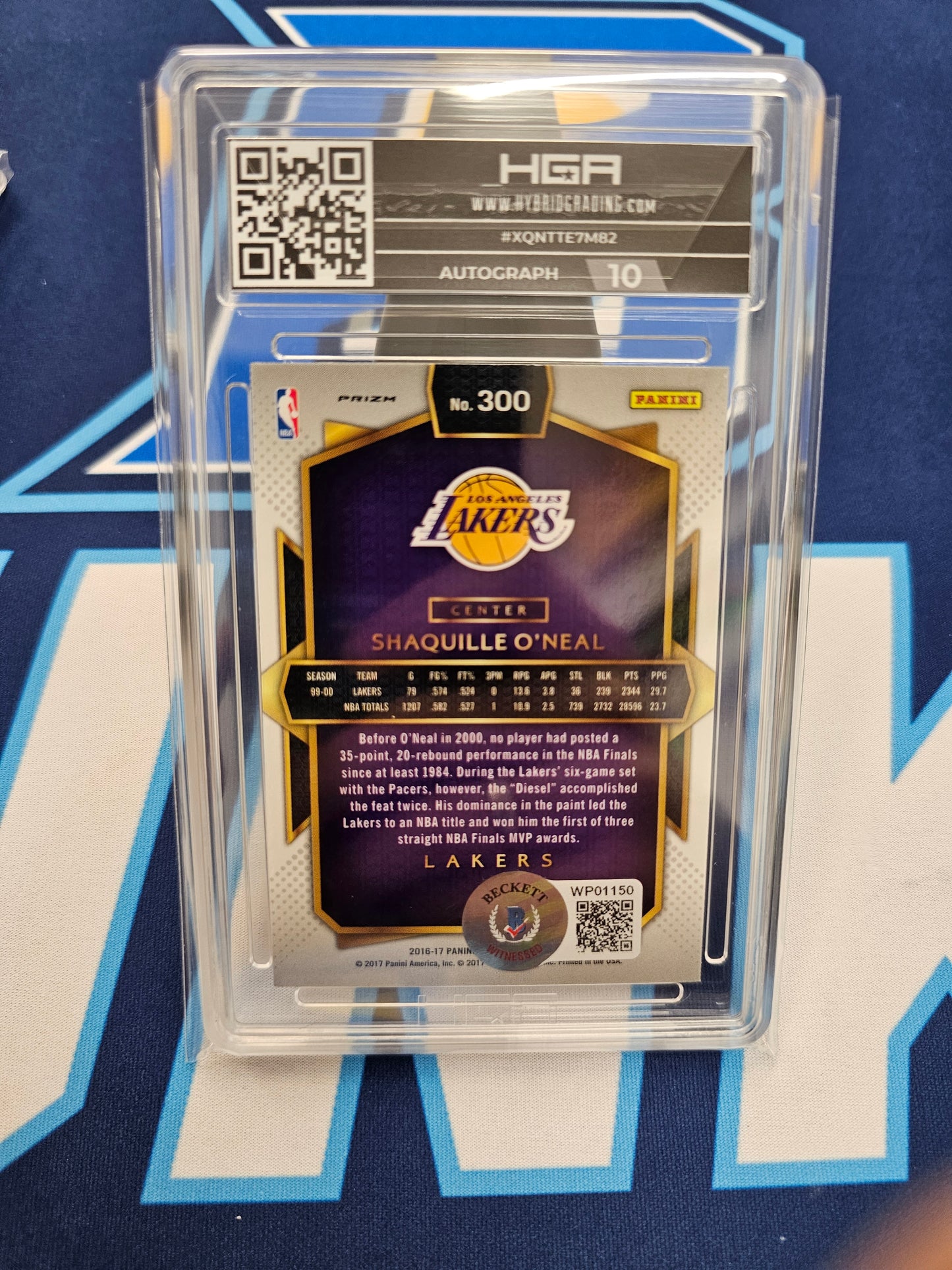 2016-17 Shaquille O'neal Select Silver Prizm Autograph