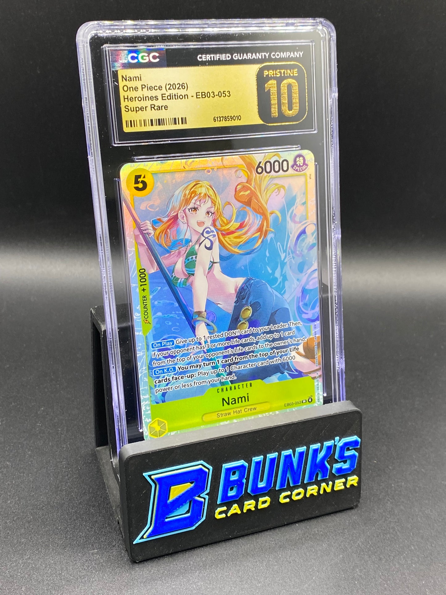 Nami Super Rare EB03-053 CGC PRISTINE 10