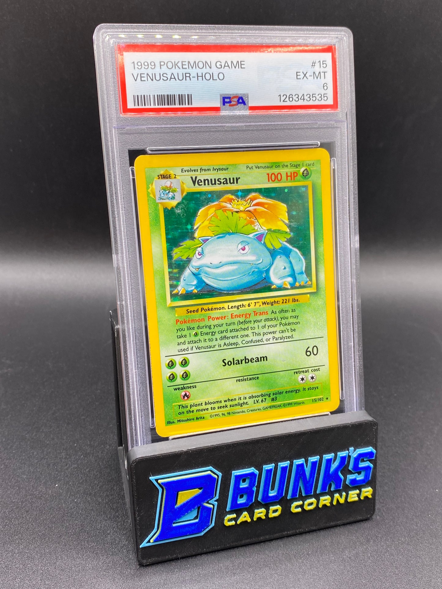 Venusaur Holo PSA 6