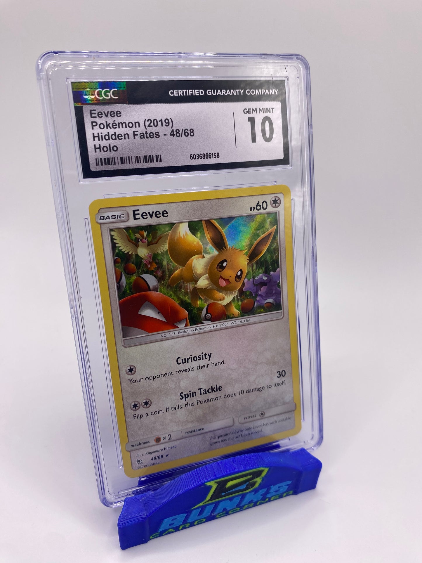 CGC 10 Eevee Holo Hidden Fates 2019