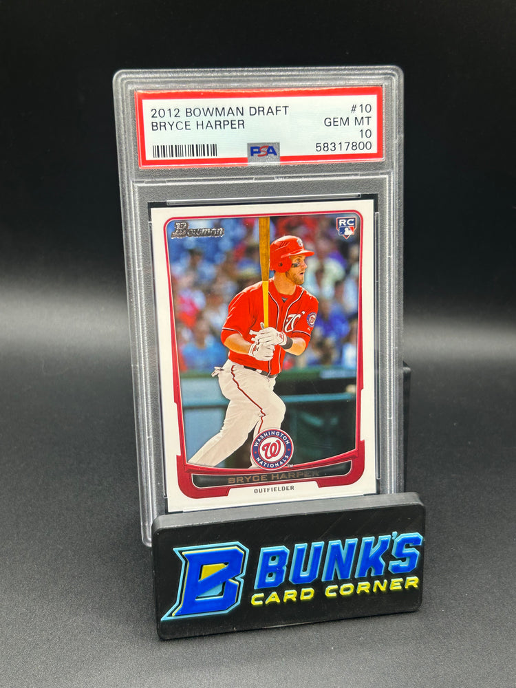 2012 Bryce Harper Bowman Draft PSA 10 RC