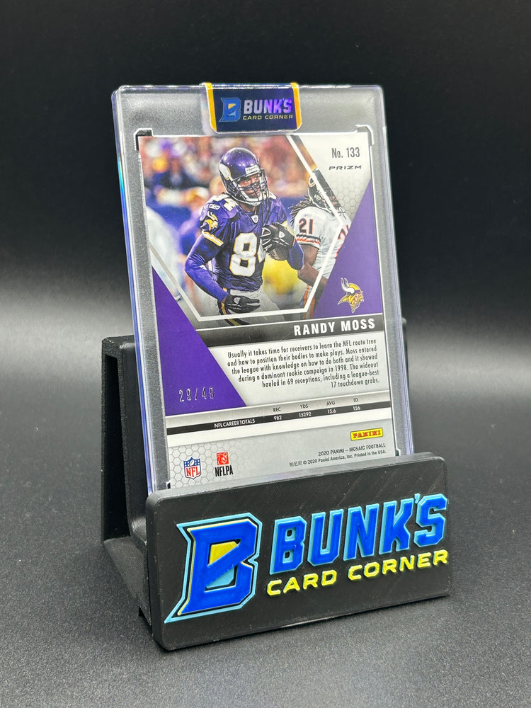 2020 Randy Moss Panini Mosaic White 6/25