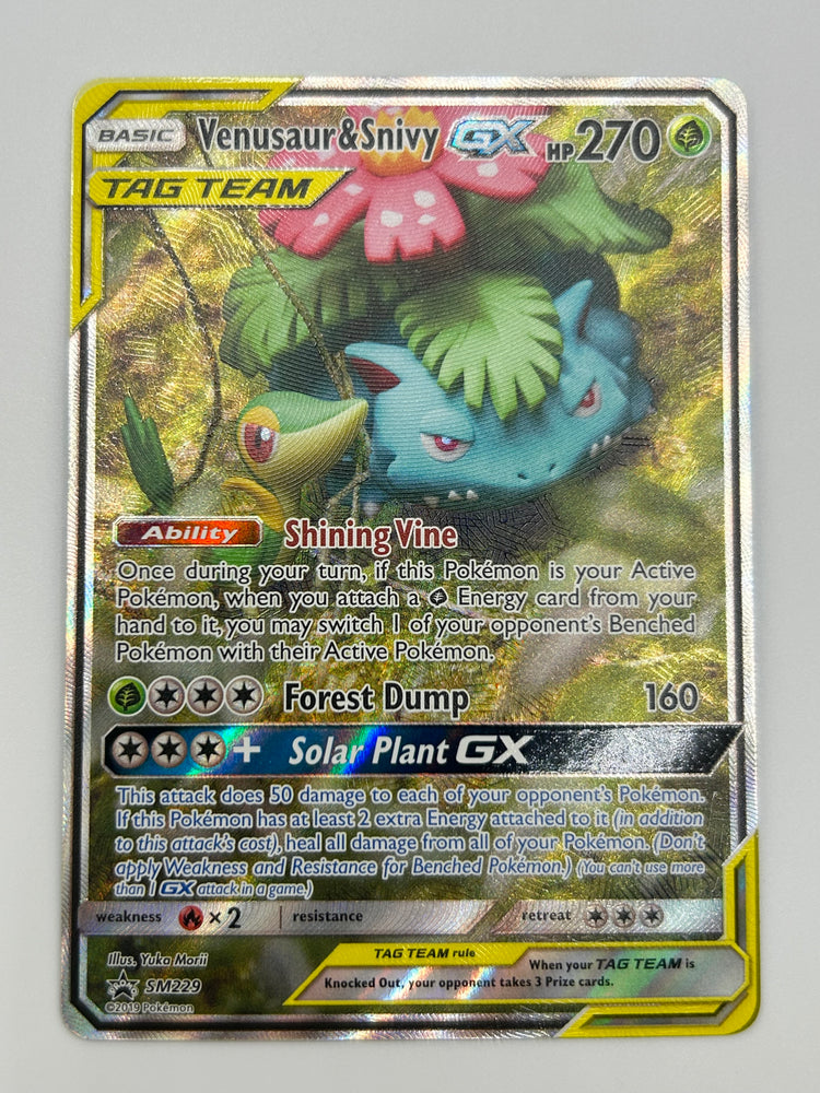 Venusaur & Snivy Gx Tag Team Promo LP