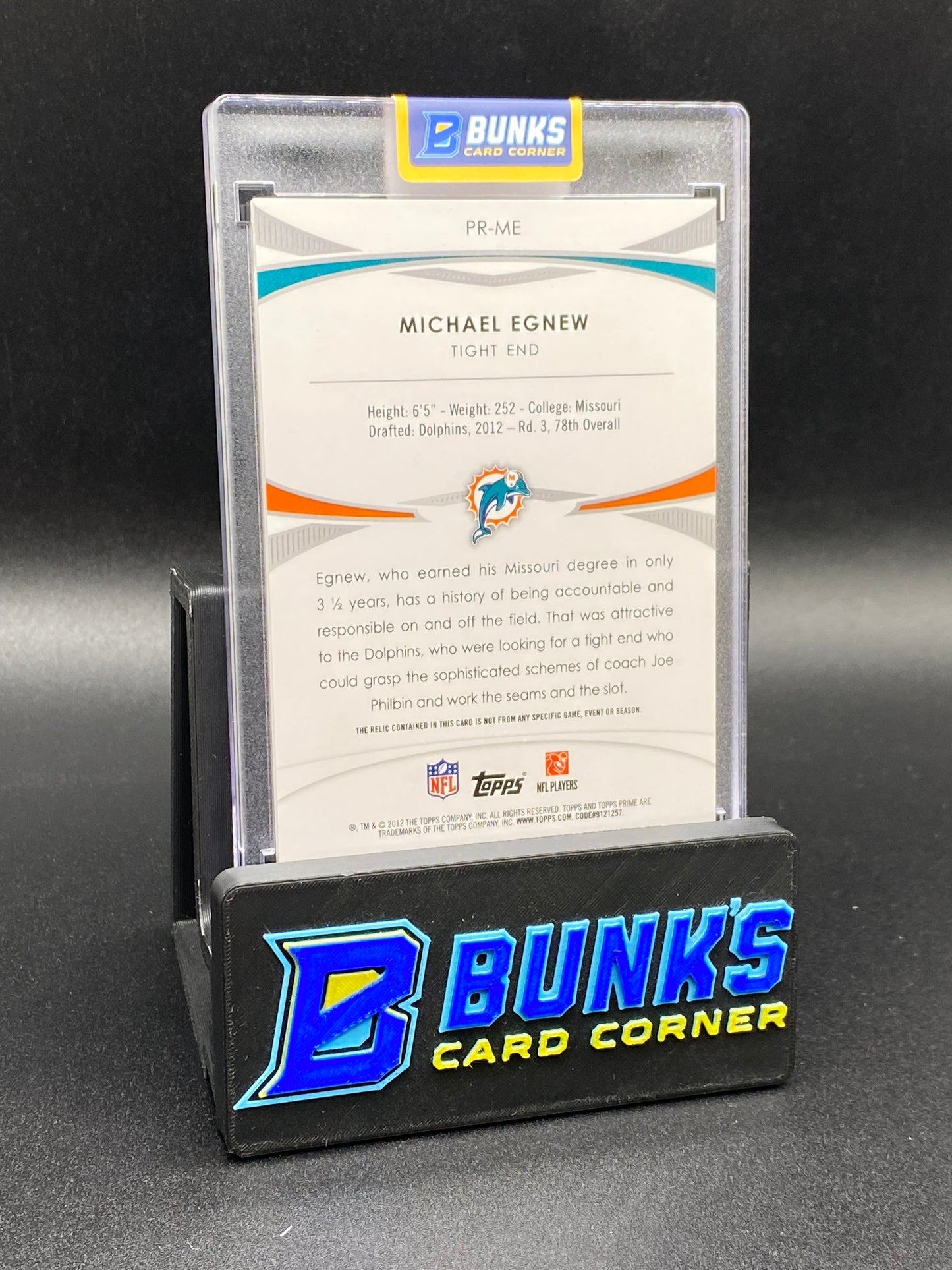 2012 Michael Egnew 1/25 Topps Prime Patch Rc