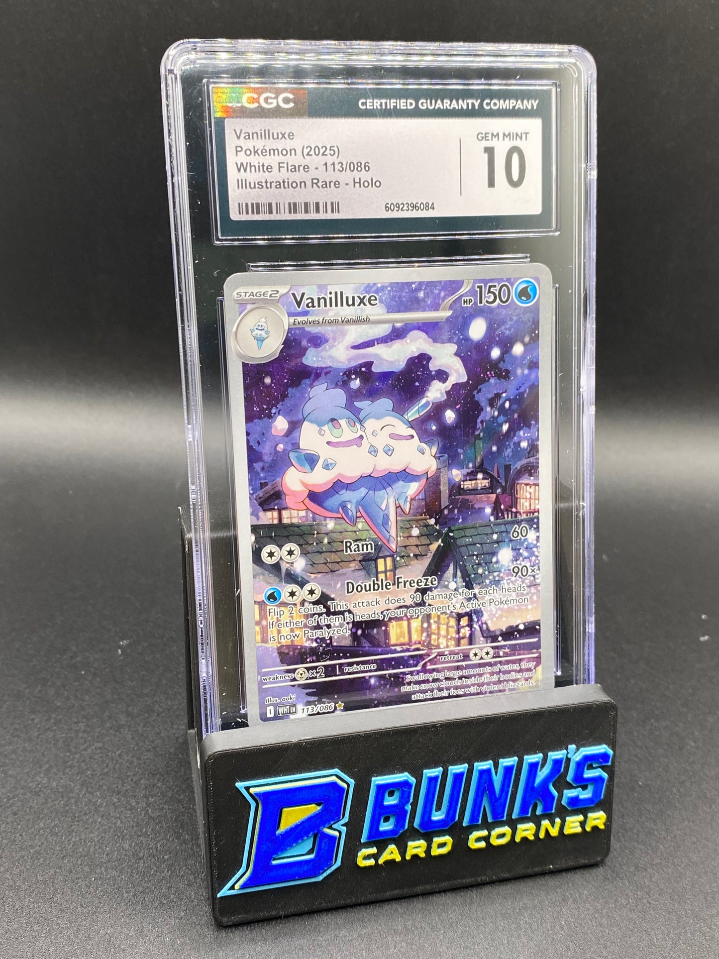 Vanilluxe Illustration Rare White Flare CGC 10