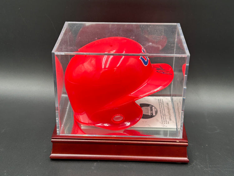 Joe Mauer HOF 14/120 Just Minors COA Helmet