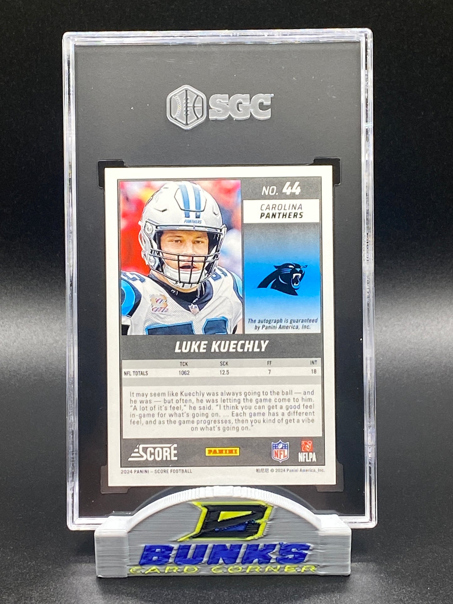 2024 Luke Kuechly AUTOGRAPHED (Box B2)