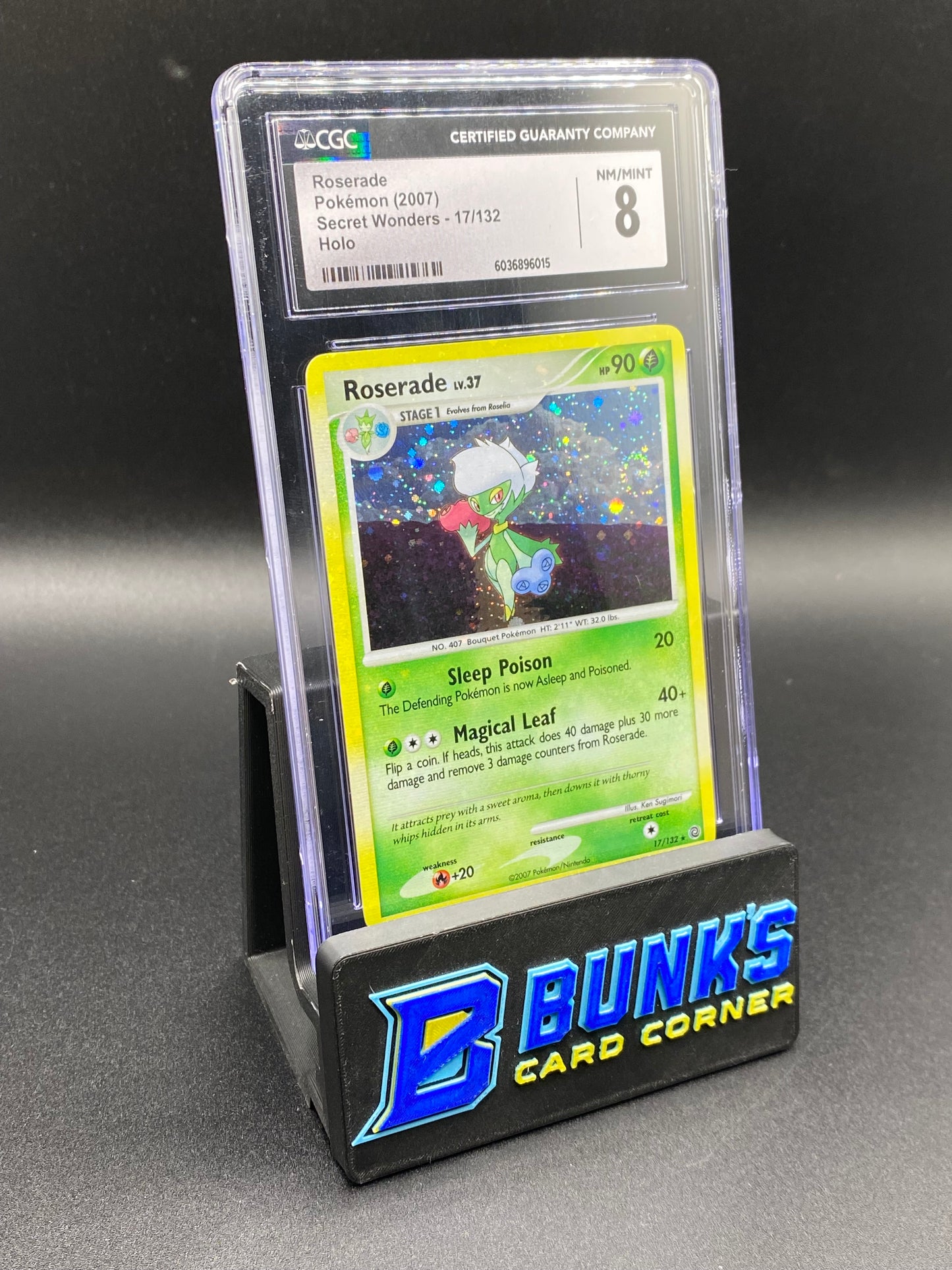 Roserade Holo Secret Wonders CGC 8
