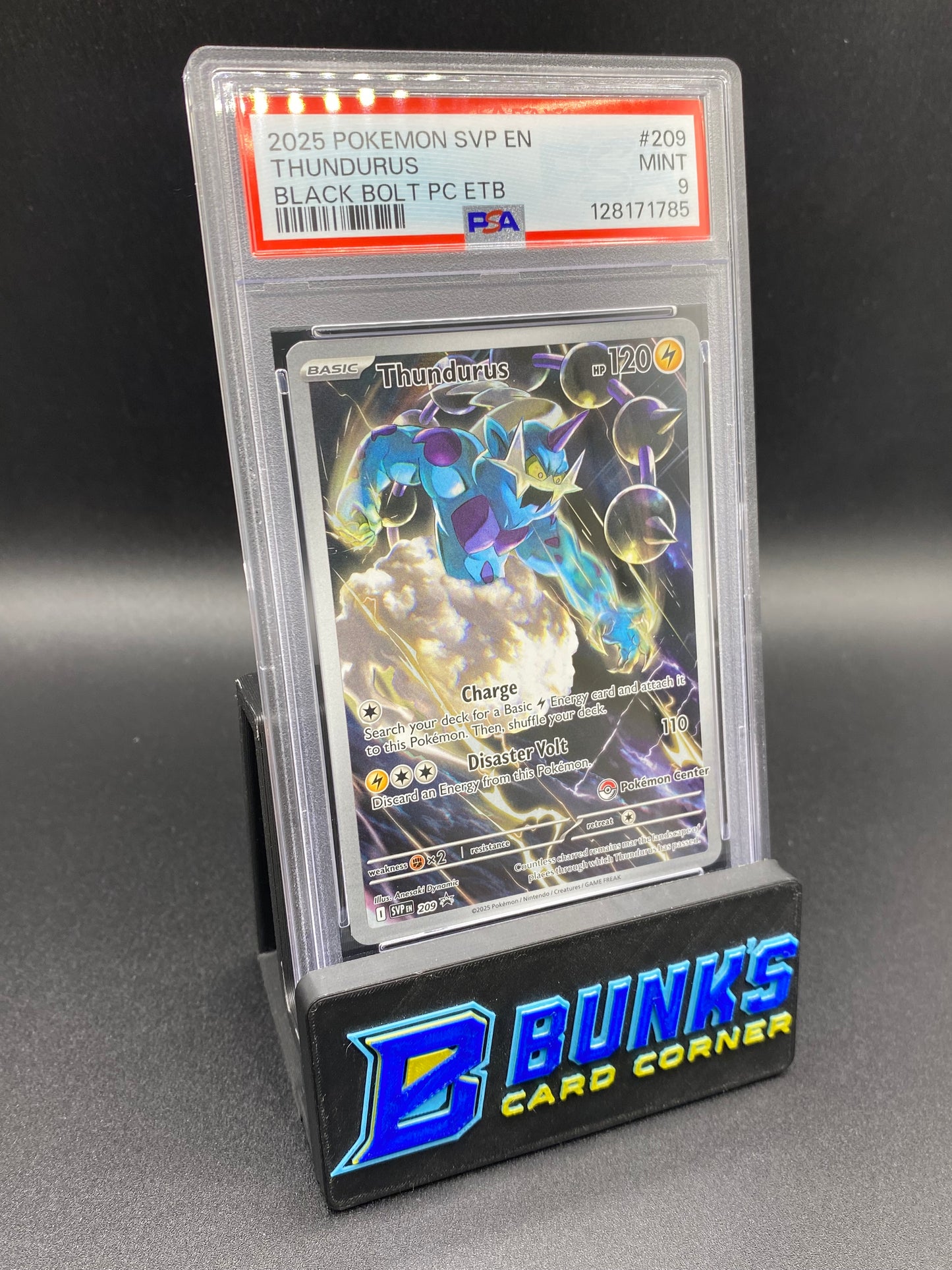 Thundurus Black Bolt Pokemon Center Promo PSA 9