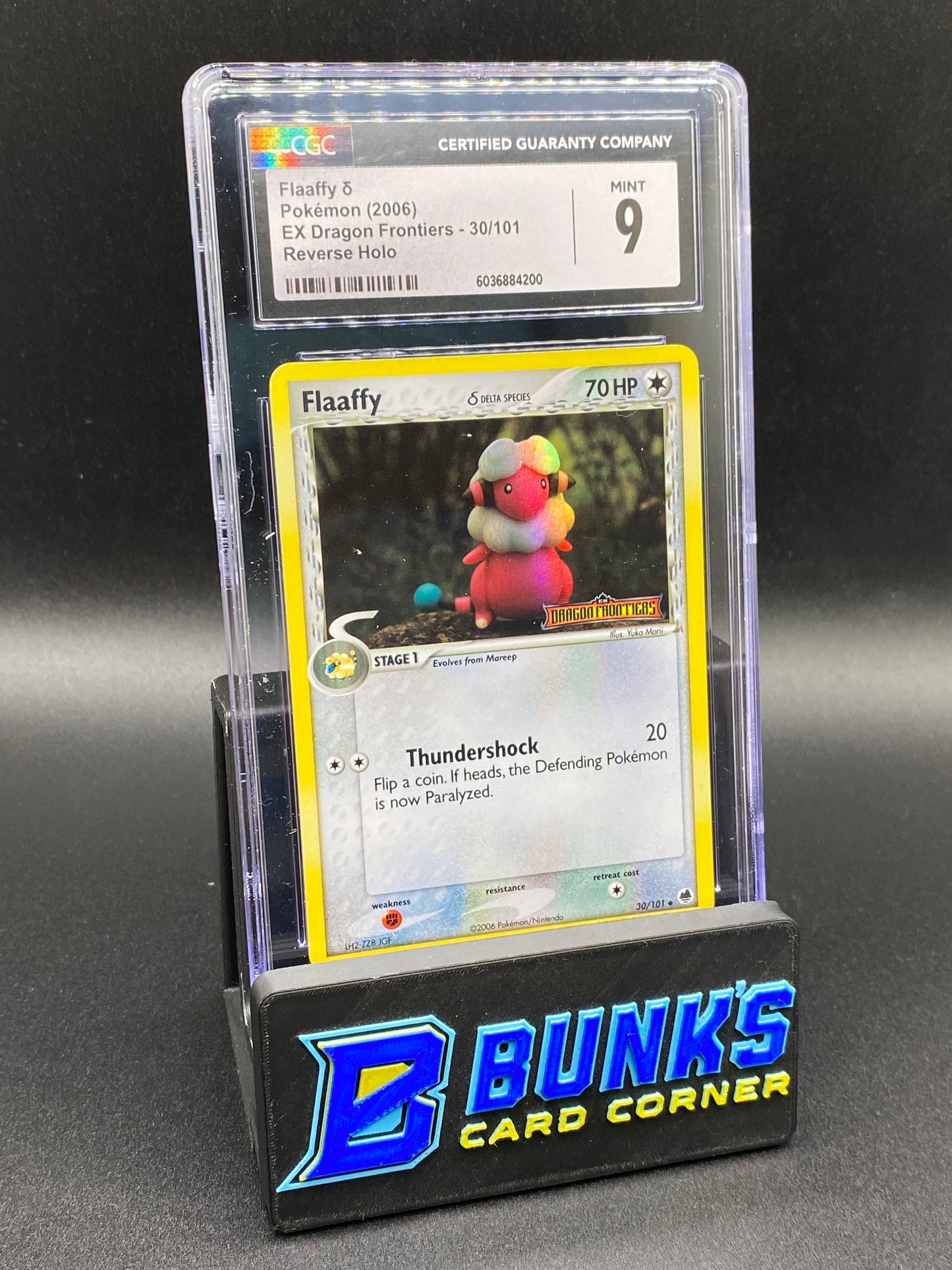 Flaaffy Delta Species Reverse Holo Ex Dragon Frontiers CGC 9