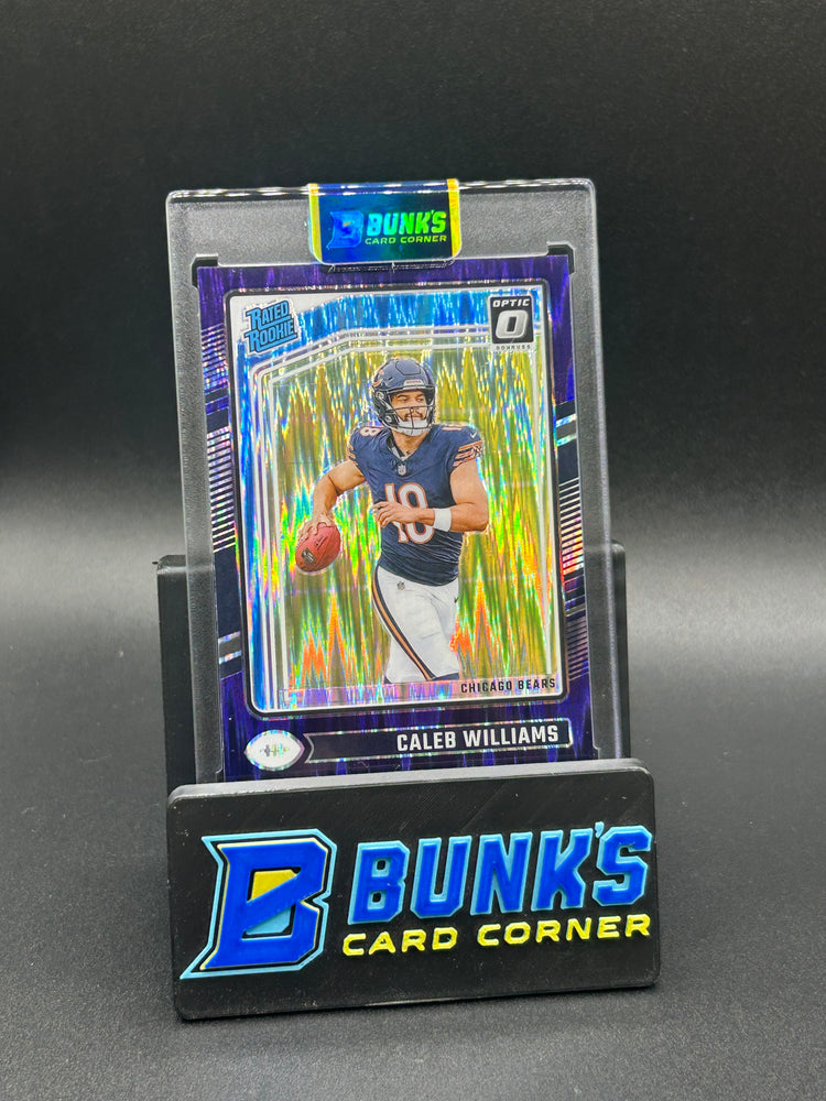 2024 Caleb Williams Donruss Optic Purple Prizm Shock RC